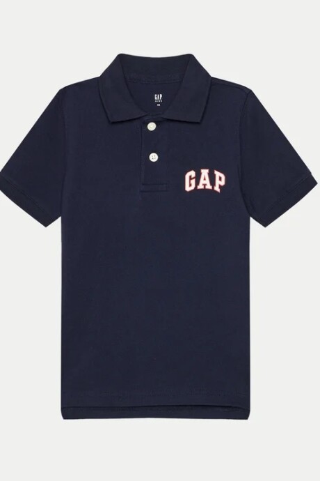 Remera Polo Logo Gap Manga Corta Niño Tapestry Navy