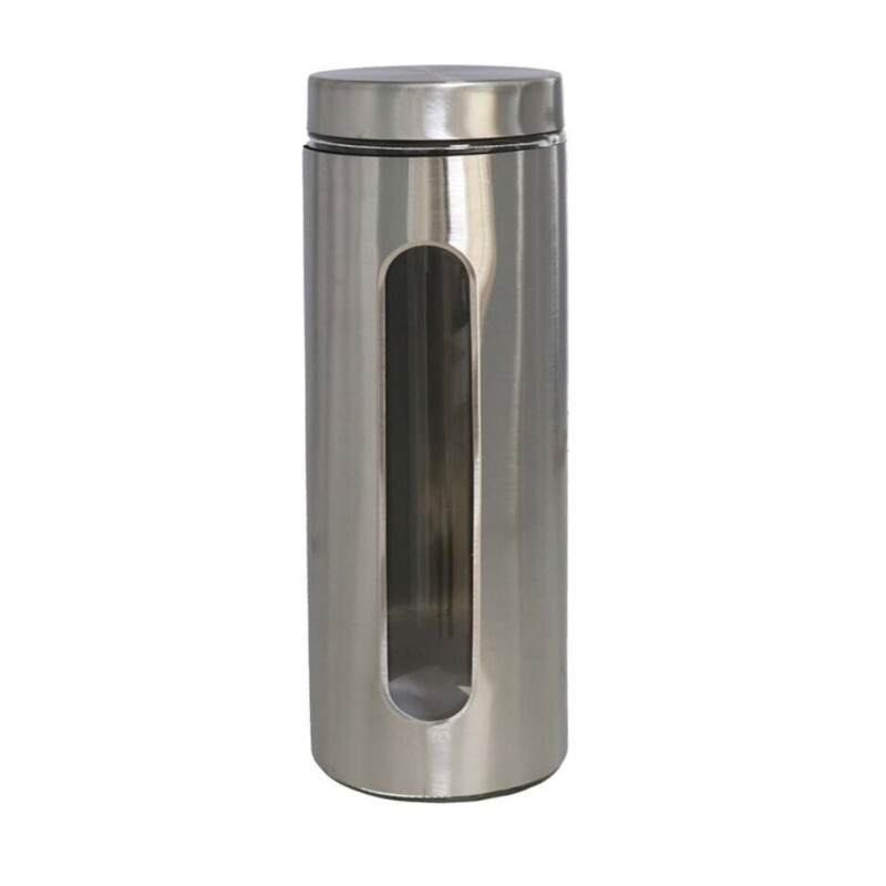 Tarro Hermético de Cocina Estoril Silver 1900 ml de Acero Inoxidable GE TARRO COCINA ESTORIL SILVER 1900ML