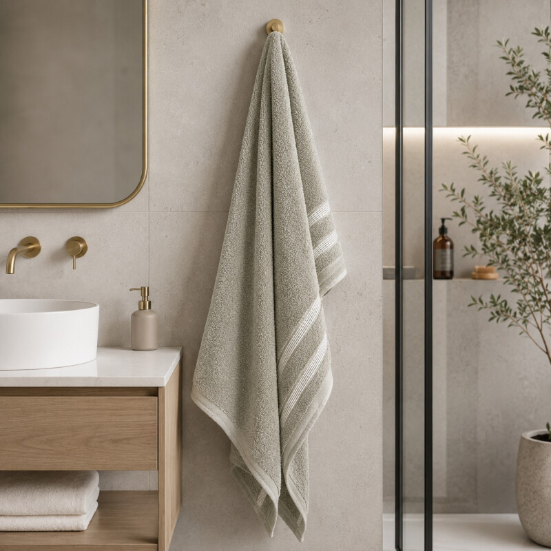 Toalla de Baño en Aldogón 66x135cm Lady Verde Claro