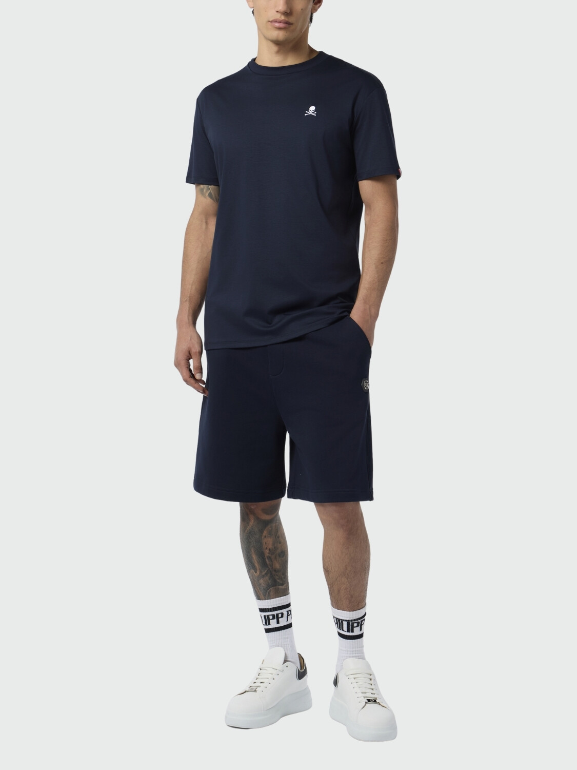 PHILIPP PLEIN - Camiseta básica de cuello redondo con calavera 0