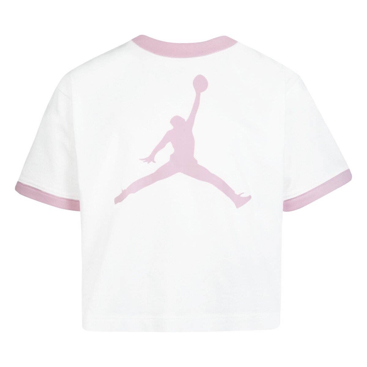 Camiseta Jordan Essentials Ringer Tee de Niña - Blanco 