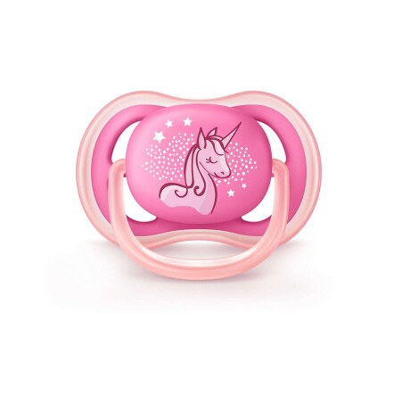 Chupete ultra air Avent unicornio de 6 a 18 meses rosa ROSA