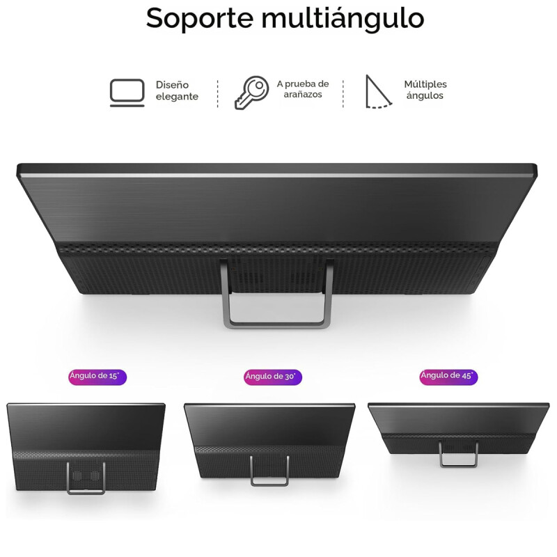 Monitor Portátil YXK Ultra Slim 15,6" FHD USB-C Black Monitor Portátil YXK Ultra Slim 15,6" FHD USB-C Black