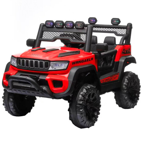 Auto Jeep Compact Batería C.remot Luz Música Español! Rojo1