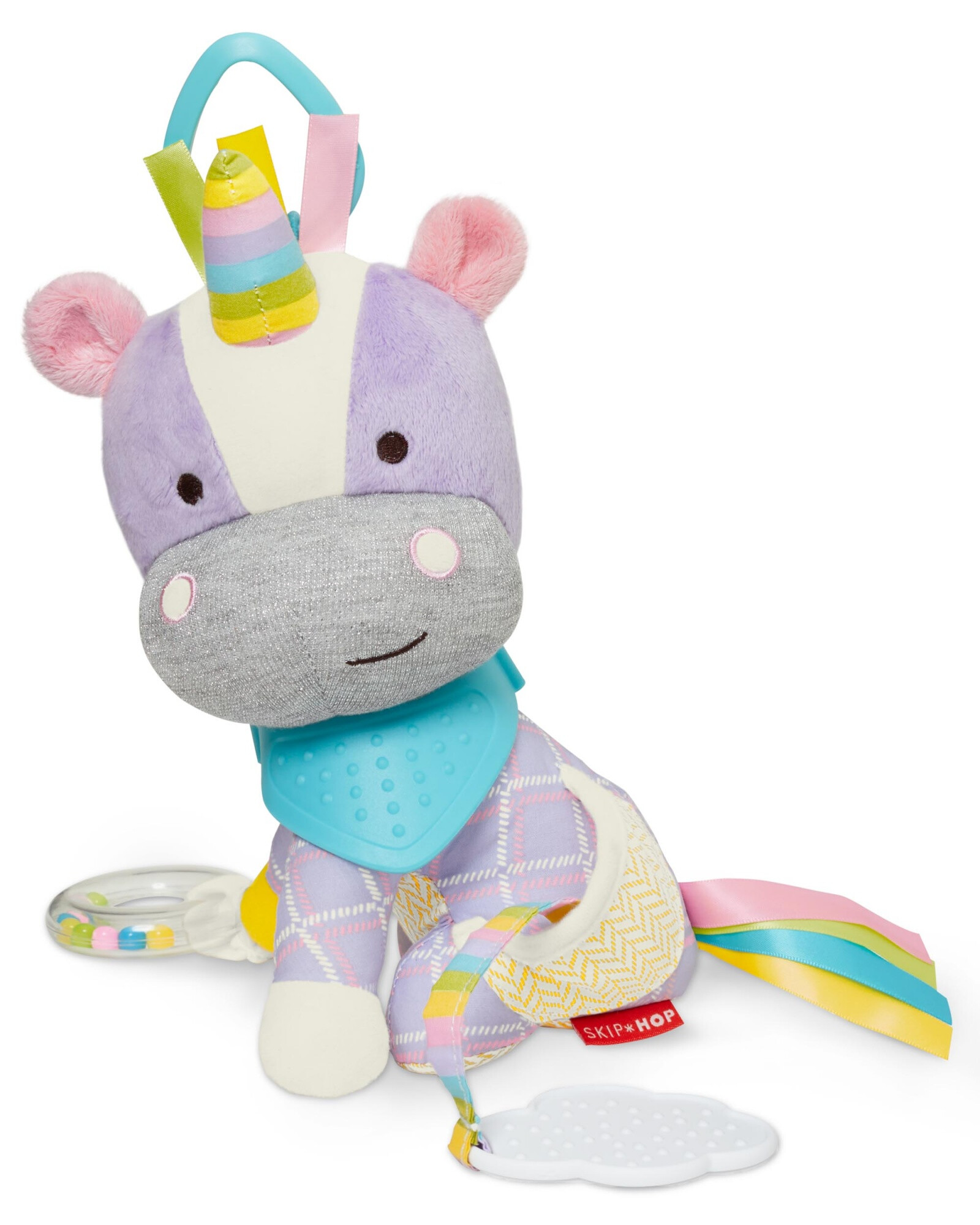 Peluche colgante multisensorial, diseño unicornio Peluche colgante multisensorial, diseño unicornio