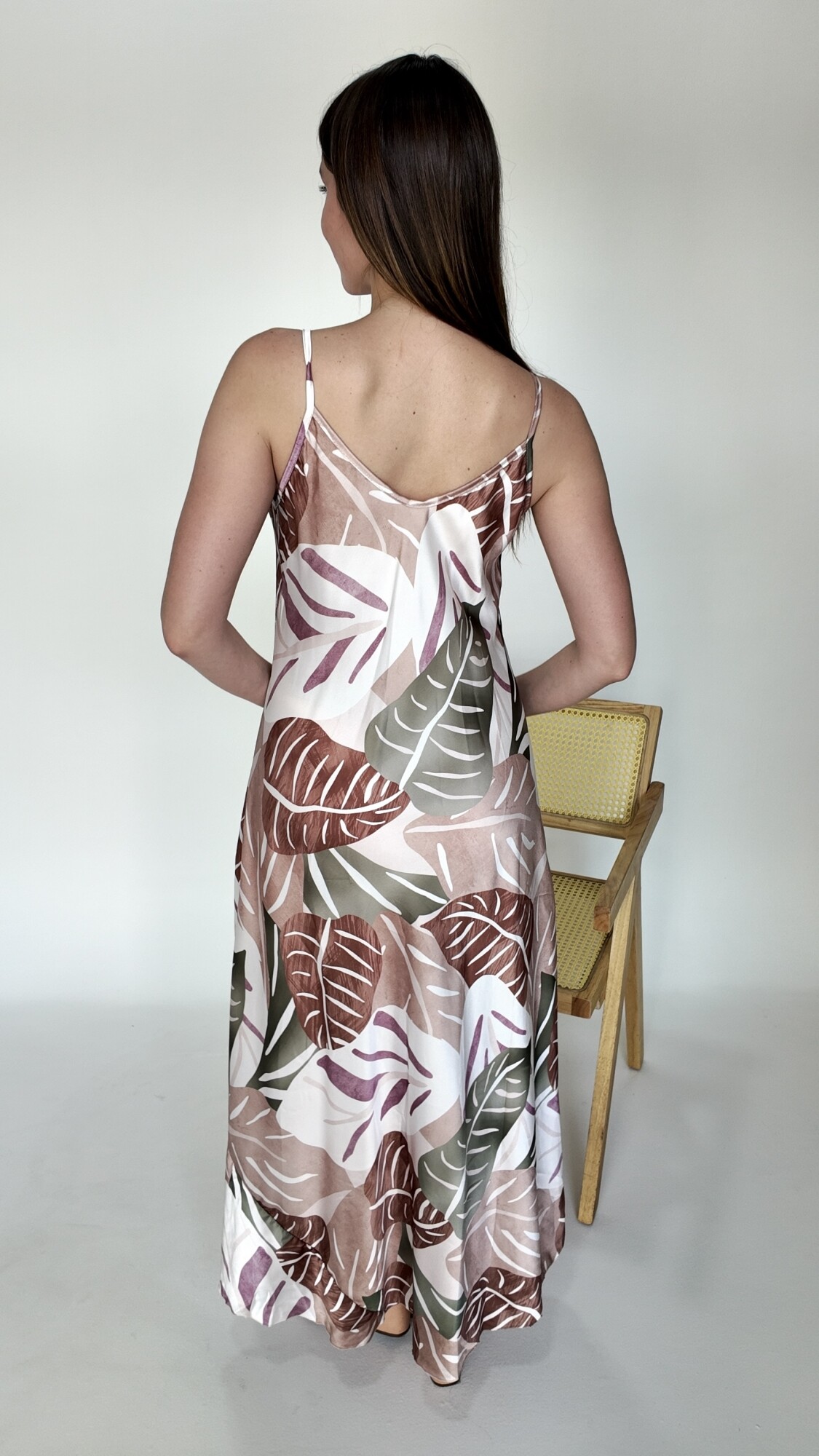 Vestido Zayra Estampado beige
