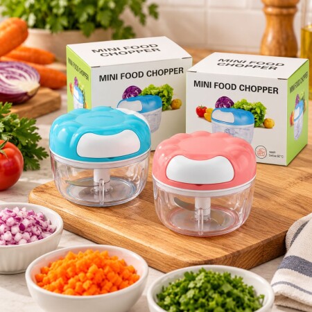 Picador de Vegetales de Cocina Manual con Cuerda 11,5cm Picador de Vegetales de Cocina Manual con Cuerda 11,5cm