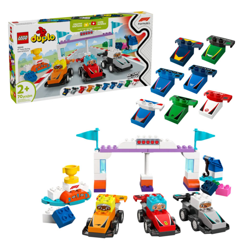 Coches de Carreras y Pilotos del Equipo de F1 Duplo Lego Coches de Carreras y Pilotos del Equipo de F1 Duplo Lego