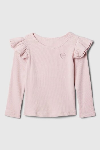 Remera Con Volados Logo Gap Toddler Niña Primitive