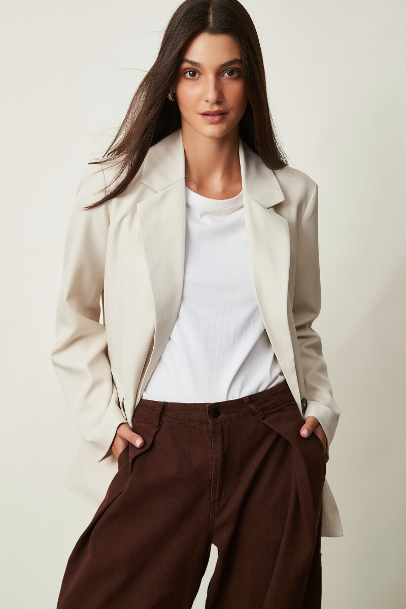 BLAZER GELDA - BEIGE CLARO 