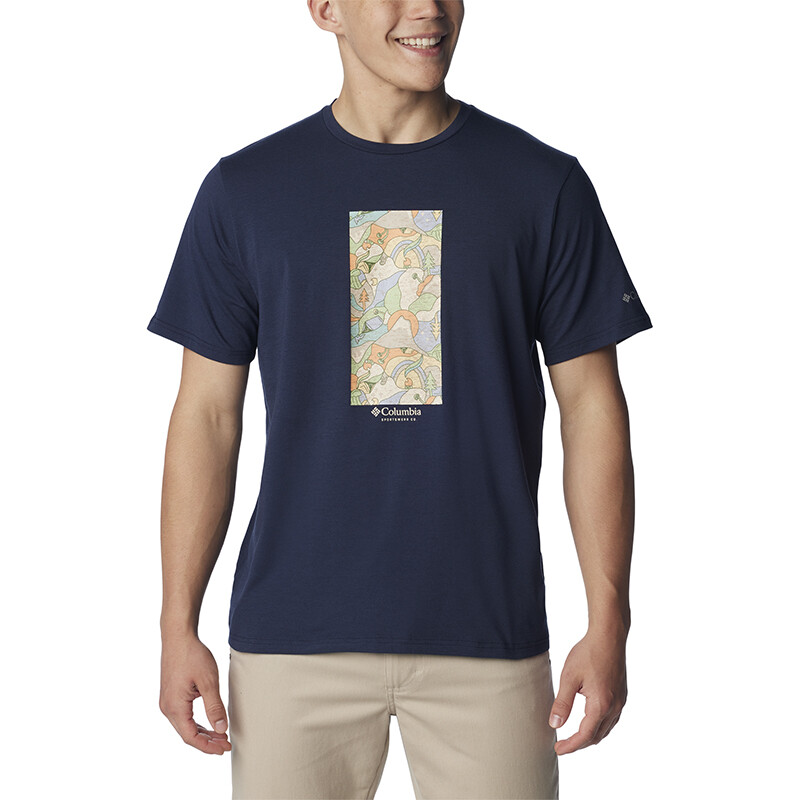 Remera Sun Trek Hombre COLLEGIATE NAVY