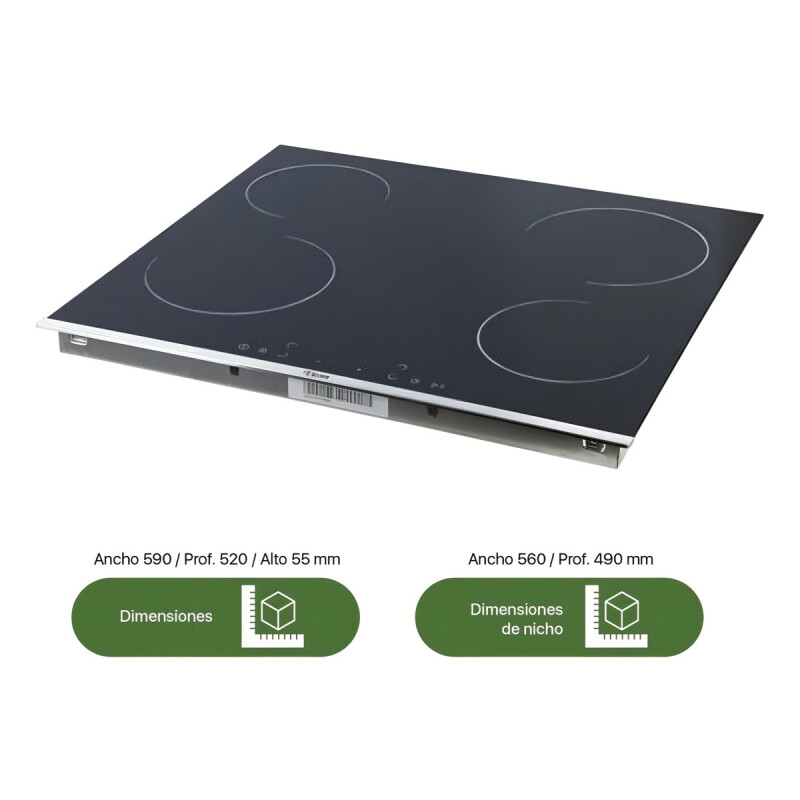Anafe Eléctrico - Tem T1dan4hvt2308 Color Negro - 4 Hornallas Anafe Eléctrico - Tem T1dan4hvt2308 Color Negro - 4 Hornallas