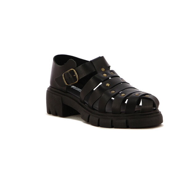 Sandalias Mujer Euro Teens Negro