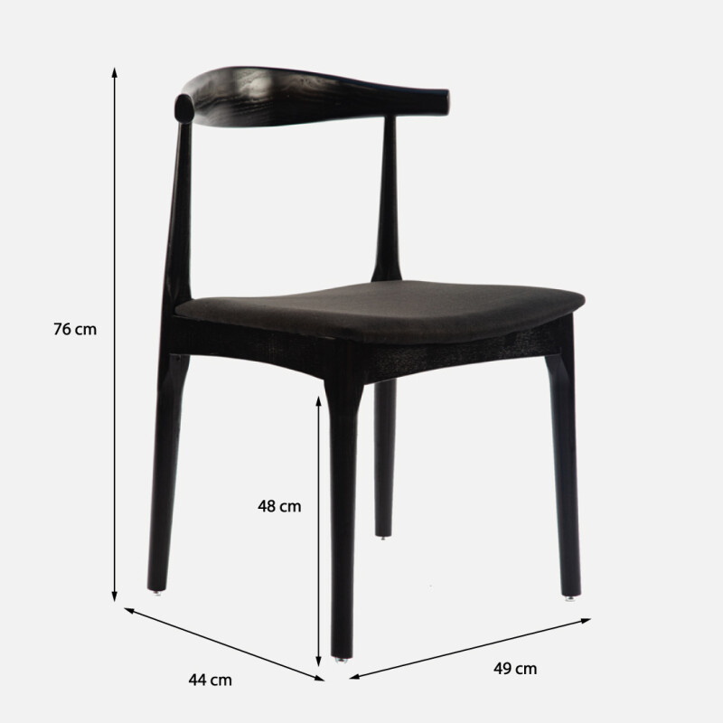 Silla Elbow Negra