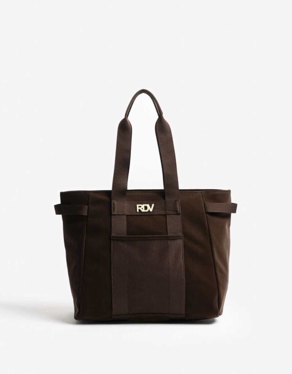 Cartera Shopper Engomado - Marron chocolate 