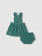 Pichi Cuadro Vichy Con Smock Verde