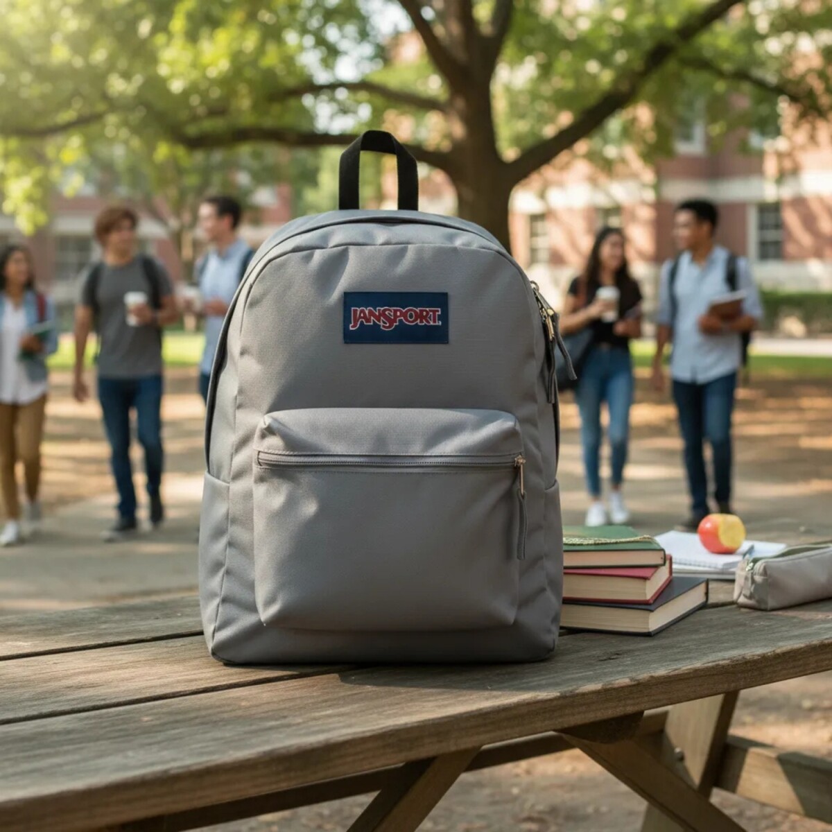Mochila Jansport Cross Town Para Uso Diario Urbana Cómoda Funcional Y Con Capacidad - GRAPHITE GREY 