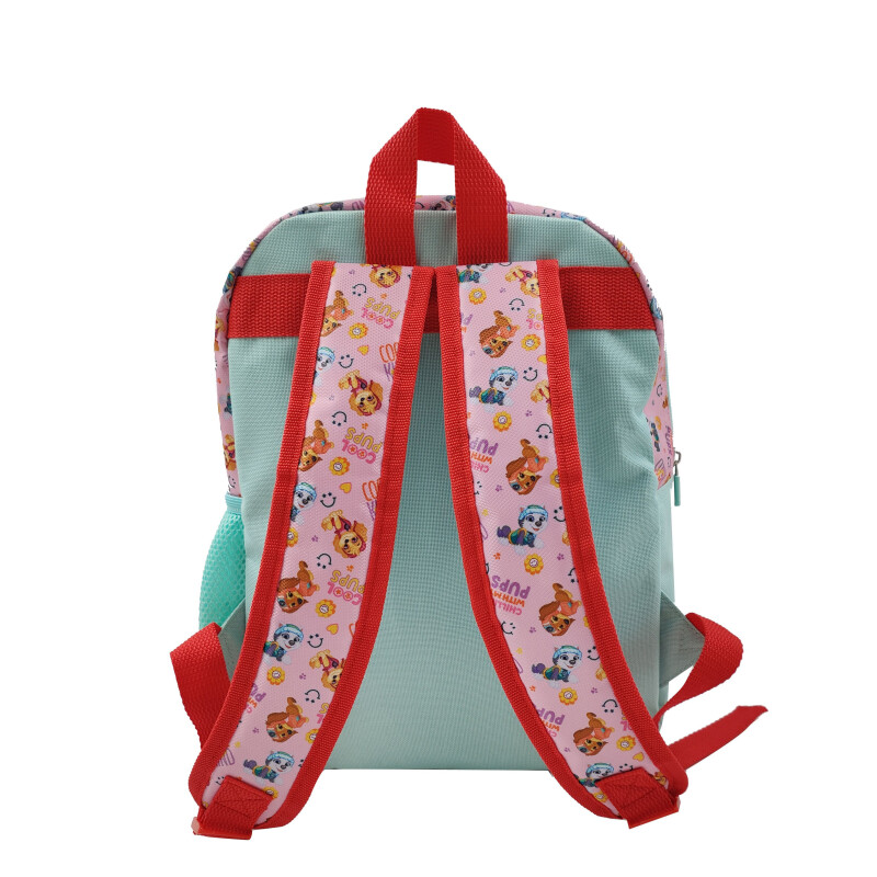 Mochila Infantil Disney Paw Patrol Good Rosado - Rojo - Verde Agua