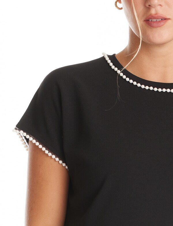 Blusa Perlas NEGRO