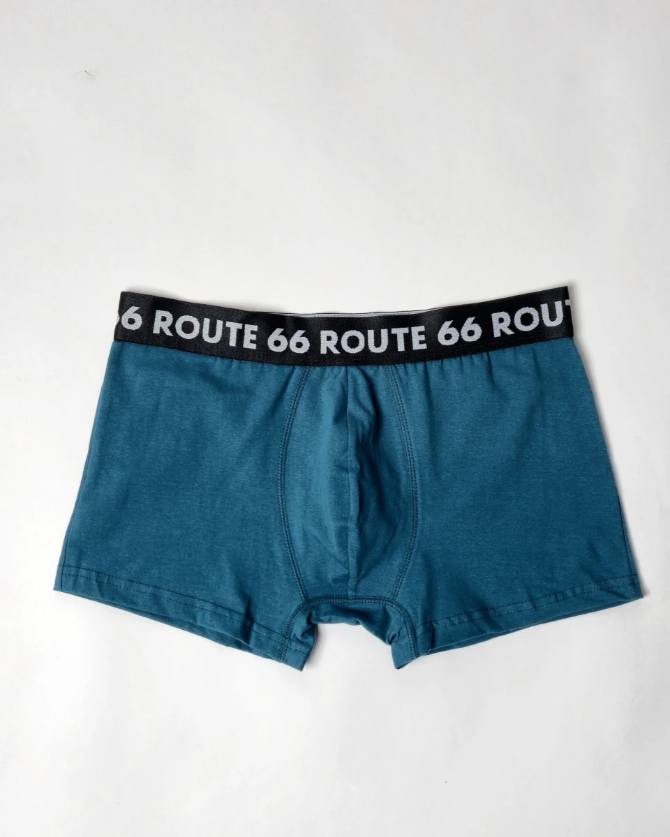 Boxer de algodon con lycra liso Fresh - Petroleo 