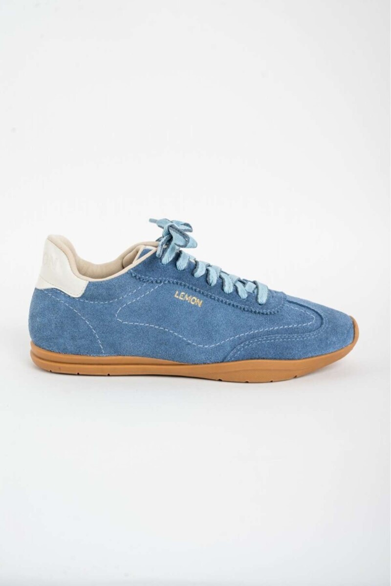 Zapatilla Gamuza - Azul 