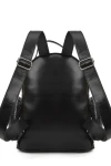 Mochila con bolsillo frontal y lateral Negro