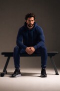Jogger de moleton Azul Mariano