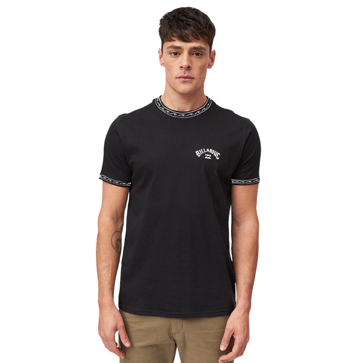 Remera Billabong Collar Wave Barrel - Negro 