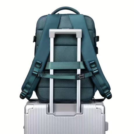 Mochila viral expandible para viaje Verde