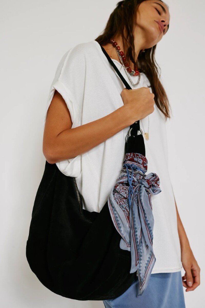 ROMA SUEDE TOTE Negro