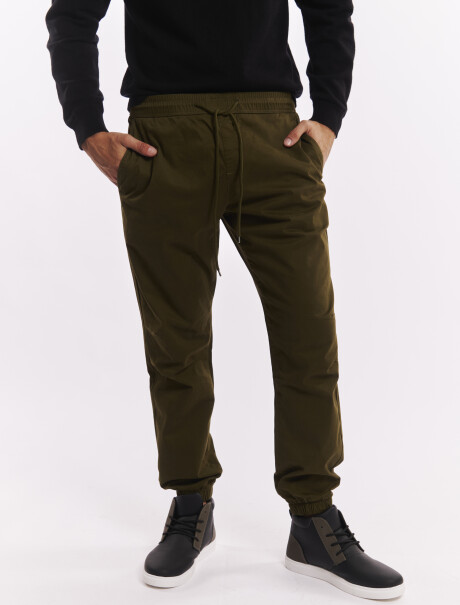 Pantalon jogger verde