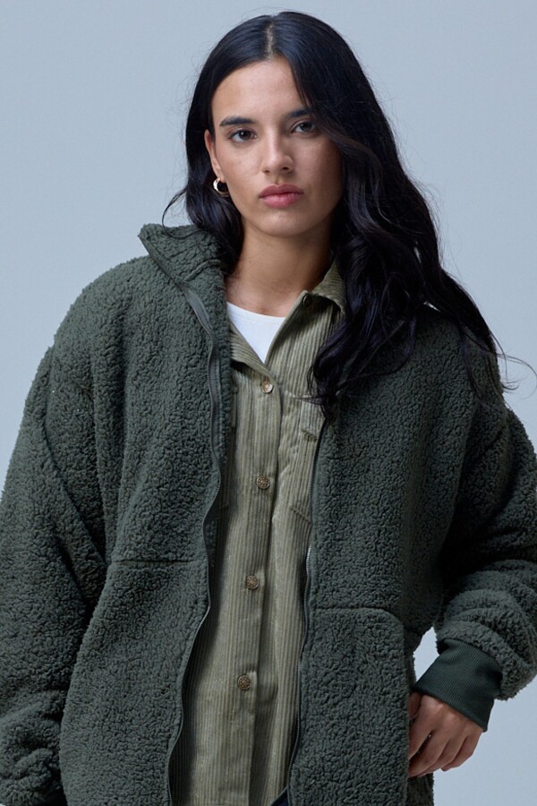 Campera Sherpa VERDE