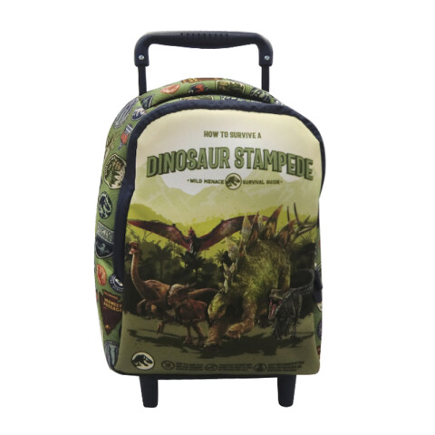 Mochila Infantil Jurassic Wold con Carro Neopreno Chica 27 x 21 cm U