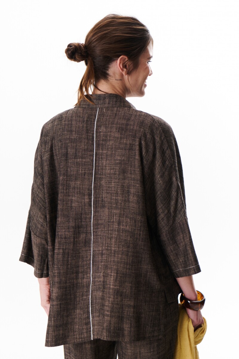 CAMISA MELANIE MARRON