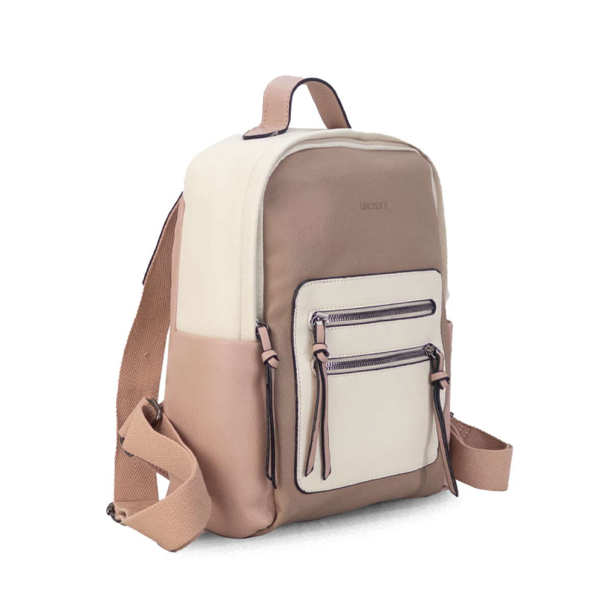 MOCHILA CALCUTA - AVELLANA MANTECA Y ROSA PALO 