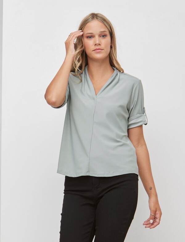 Blusa Escote V VERDE