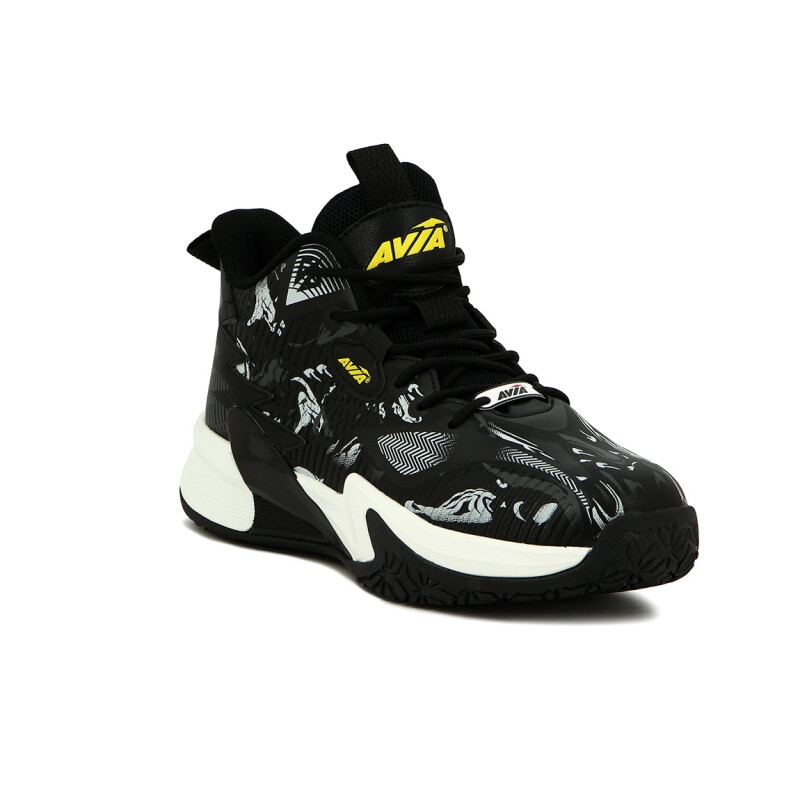 Avia Calzado Deportivo Para Hombre Basketball - Black/white Negro-blanco