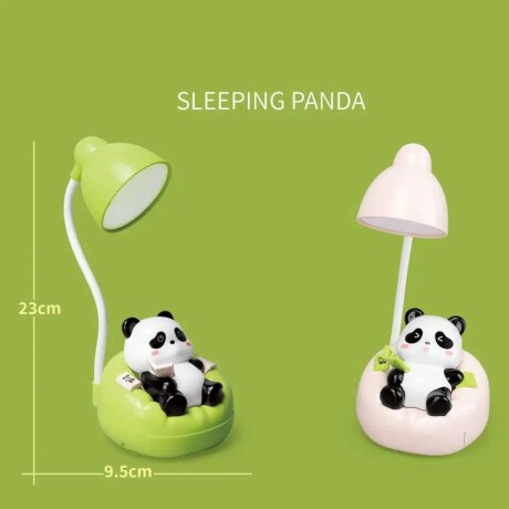 Lámpara Led Diseño De Panda Recargable Universo Binario ROSA