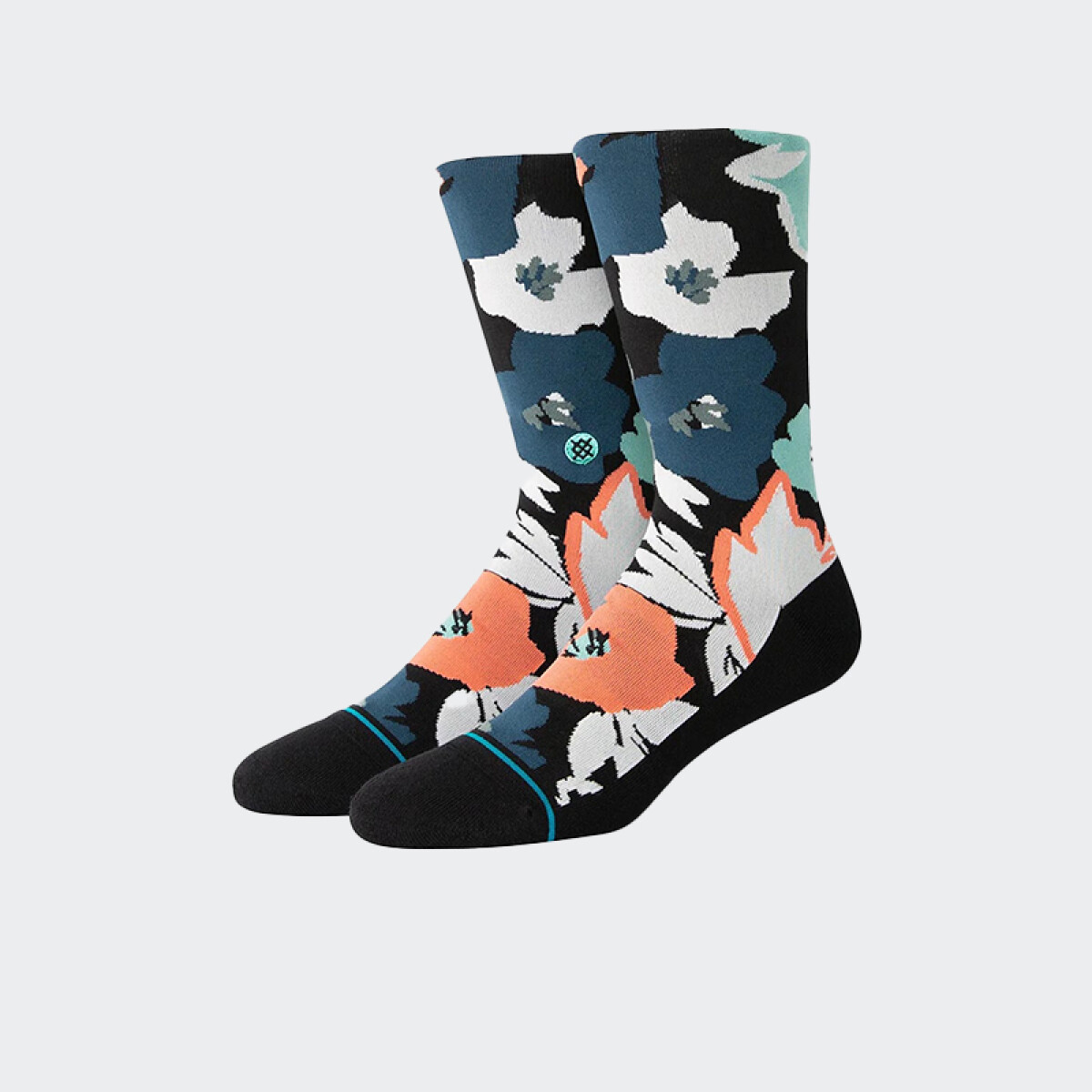 Medias Stance Flower Beds - Negro 