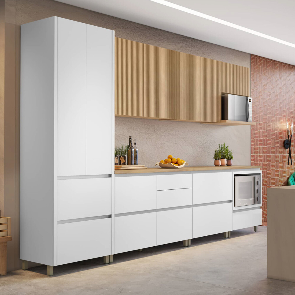 Armario Cocina 70 cm - 2 Puertas 2 cajones - Rainha Blanco