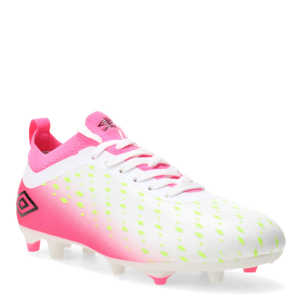 Championes Infantiles Umbro Limit HG - Blanco - Rosado - Amarillo Lima 