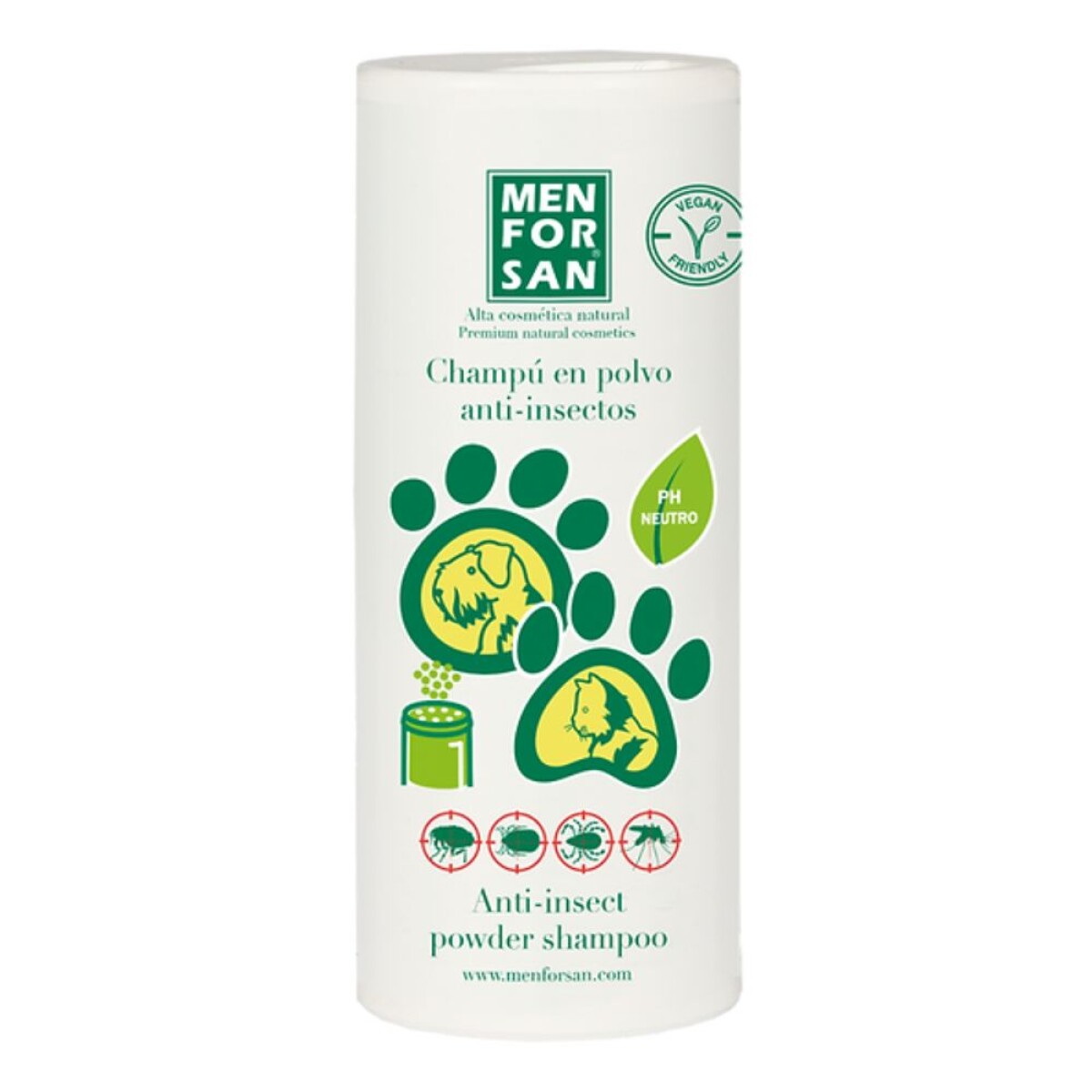 Shampoo en Polvo Repelente de Insecto Perros y Gatos 