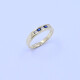 Anillo medio sin fin oro 18k zafiros y brillantes Anillo medio sin fin oro 18k zafiros y brillantes