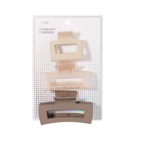 Pinza de cabello 3pcs beige