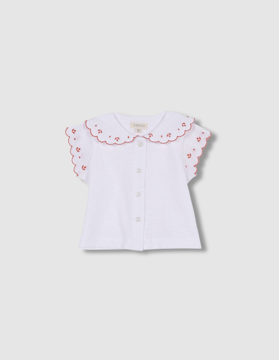 Camiseta Bordados - Blanco 