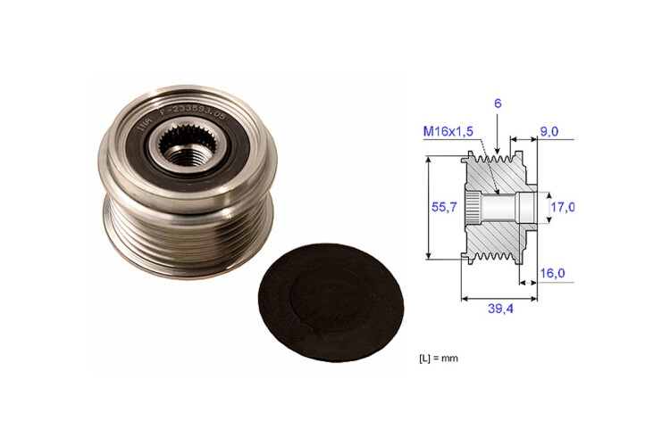 Polea Alternador Marcha Libre Chev S10/Blazer 00-25 Polea Alternador Marcha Libre Chev S10/Blazer 00-25