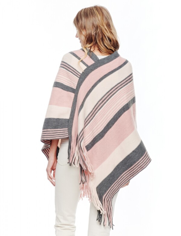 Poncho Soft ROSA/MULTI