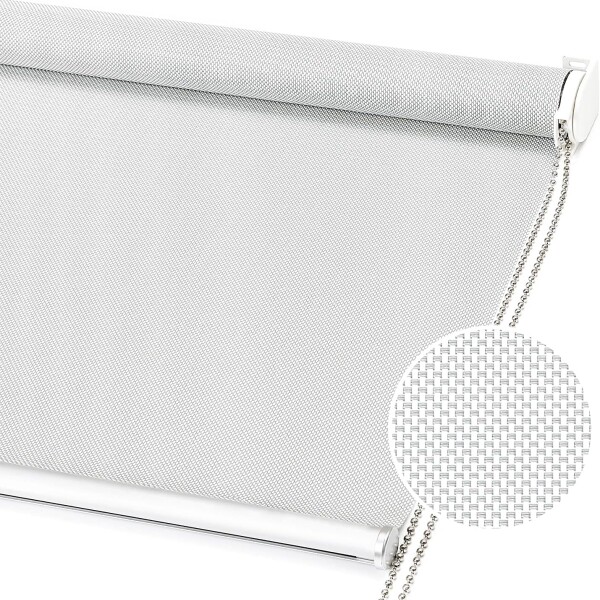 Cortina Screen Pvc Roller Tela Microperforada 2.00x2.00m Blanco