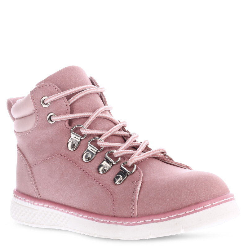 Bota de Niños Croco Kids DALMA acordonada Rosado