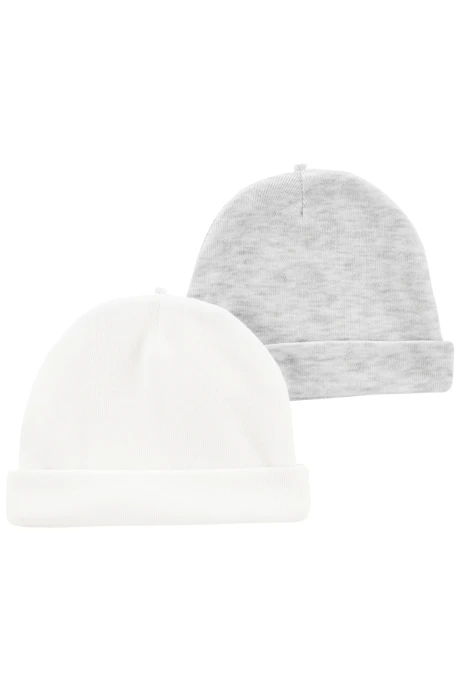 Pack dos gorros de poliéster Sin color
